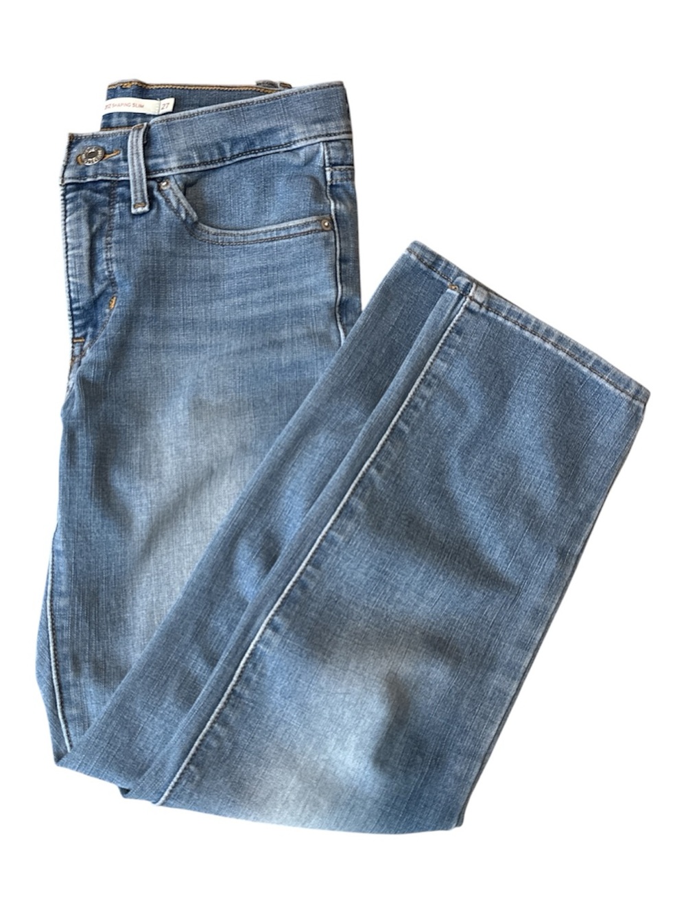 Levi's Women's Light Blue Cropped Ankle Jeans